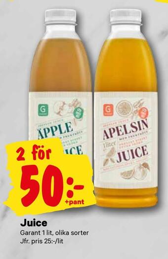 City Gross Juice erbjuda