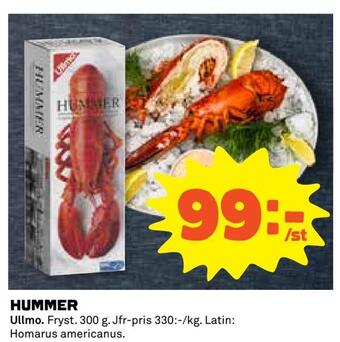 Coop Extra Hummer erbjuda