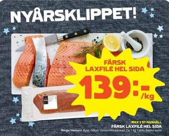 Coop Forum Färsk laxfilé hel sida erbjuda