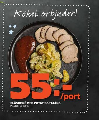 Coop Forum Fläskfilé med potatisgratäng erbjuda
