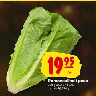 City Gross Romansallad i påse erbjuda