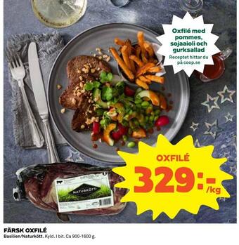 Coop Daglivs Färsk oxfilé erbjuda