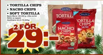 Din Mat Tortilla chips • nacho chips • soft tortilla erbjuda