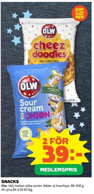 Coop Extra Snacks erbjuda