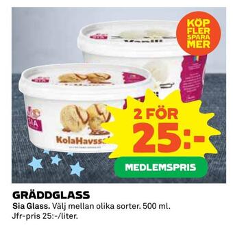 Coop Daglivs Gräddglass erbjuda