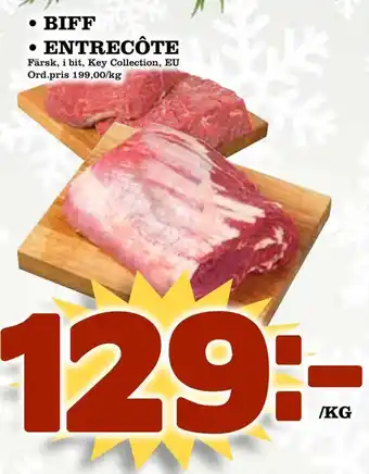 Din Mat Biff • entrecôte erbjuda