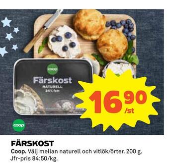 Coop Daglivs Färskost erbjuda