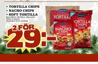 Matvärlden Tensta Tortilla chips • nacho chips • soft tortilla erbjuda