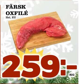 Matdax Färsk oxfilé erbjuda