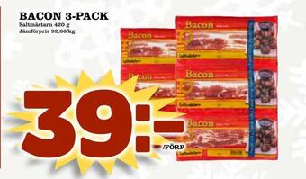 Matdax Bacon 3-pack erbjuda