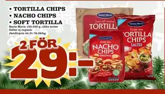 Nelins Tortilla chips • nacho chips • soft tortilla erbjuda