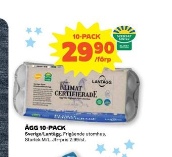 Stora Coop Ägg 10-pack erbjuda