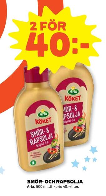 Stora Coop Smör- och rapsolja erbjuda