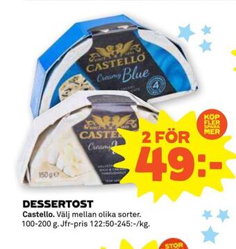 Stora Coop Dessertost erbjuda