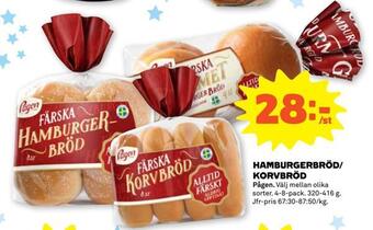 Coop Forum Hamburgerbröd/ korvbröd erbjuda