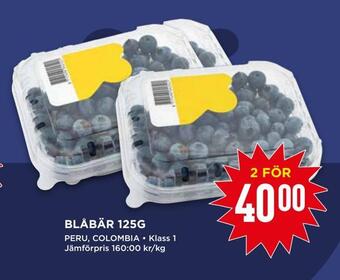 Willys Blåbär 125g erbjuda