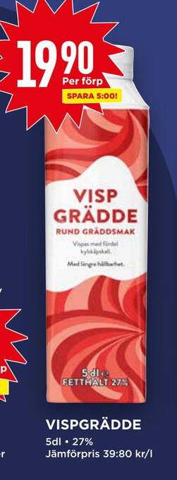 Willys Vispgrädde erbjuda