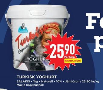 Willys Hemma Turkisk yoghurt erbjuda