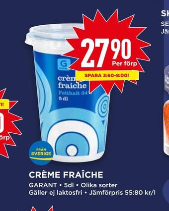 Willys Crème fraîche erbjuda