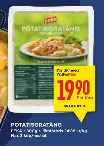 Willys Hemma Potatisgratäng erbjuda