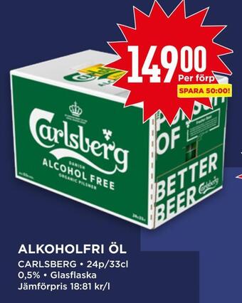 Willys Alkoholfri öl erbjuda