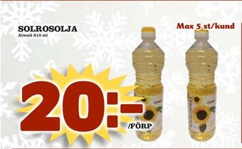 Prisma Mat Solrosolja erbjuda