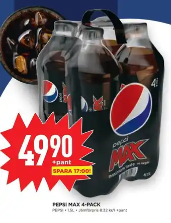 Willys Hemma Pepsi max 4-pack erbjuda