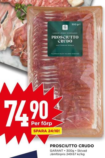 Willys Hemma Prosciutto crudo erbjuda