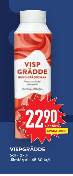 Willys Hemma Vispgrädde erbjuda