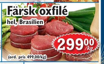 T-jarlen Färsk oxfilé erbjuda