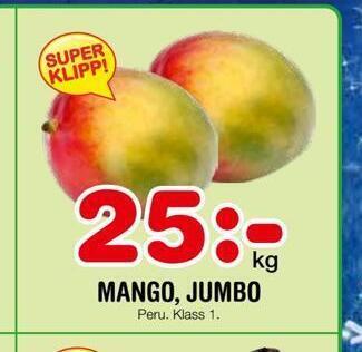 Nya Pulsen Mango, jumbo erbjuda