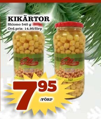 Supergrossen Kikärtor erbjuda
