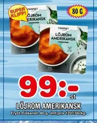 Löjrom amerikansk