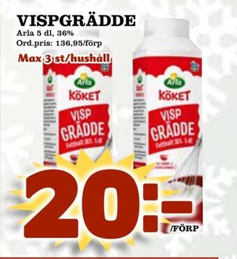 Supergrossen Vispgrädde erbjuda