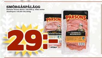 Supergrossen Smörgåspålägg erbjuda