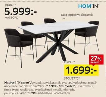 XXXLutz Matbord heaven erbjuda