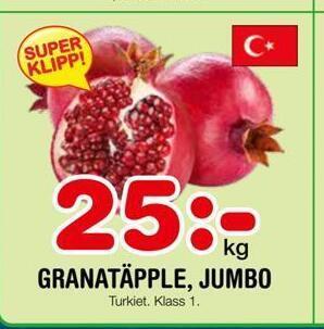 Granatäpple, jumbo
