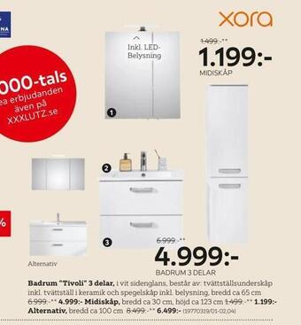 XXXLutz Badrum tivoli 3 delar erbjuda