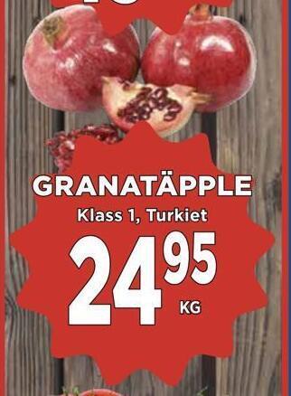 Supergrossen Granatäpple erbjuda
