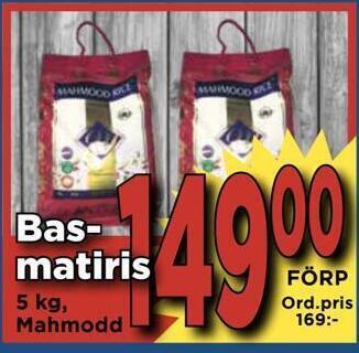 Supergrossen Basmatiris erbjuda