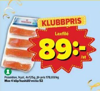 Östenssons Poseidon laxfilé erbjuda