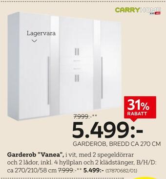 XXXLutz Garderob vanea erbjuda