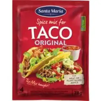 Willys Taco spice mix mild erbjuda