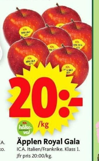 ICA Supermarket Äpplen Royal Gala erbjuda