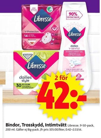 ICA Supermarket Bindor, Trosskydd , Intimtvätt erbjuda