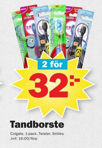 Pekås Tandborste erbjuda