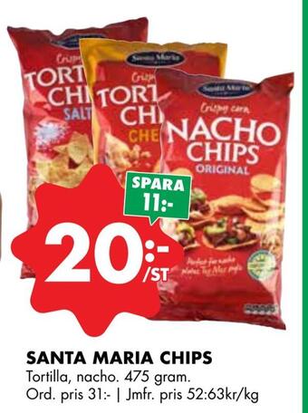 ÖoB Santa maria chips erbjuda