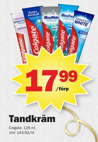 Pekås Tandkräm erbjuda