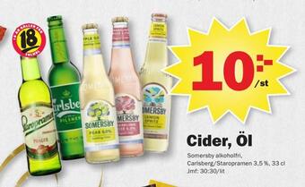 Pekås Cider, öl erbjuda