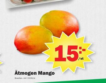 Pekås Ätmogen mango erbjuda